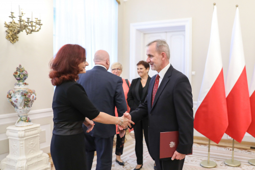 Wręczenie sędziemu Wojciechowi Sychowi aktu powołania na członka Państwowej Komisji Wyborczej, fot. Krzysztof Sitkowski/KPRP